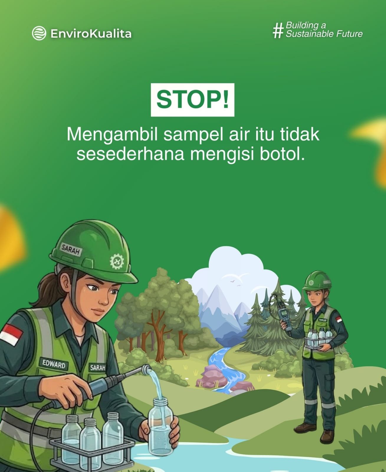 STOP! Mengambil Sampel Air Itu Tidak Sesederhana Mengisi Botol